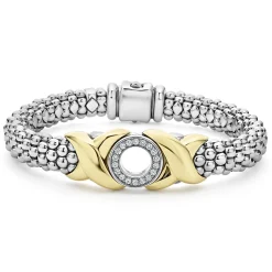 Diamonds<LAGOS 18K Gold Xo Diamond Bracelet | 9Mm