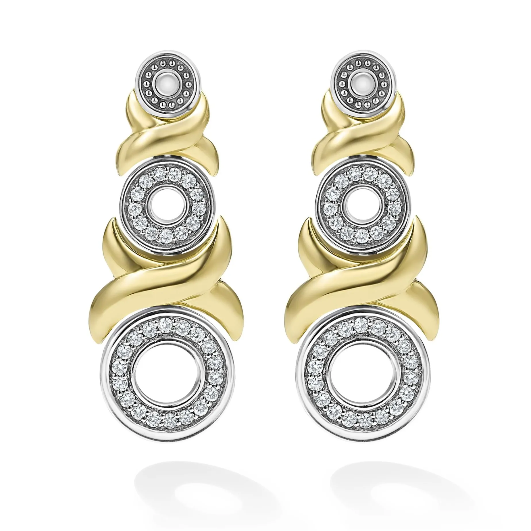Diamonds<LAGOS 18K Gold Xo Diamond Drop Earrings
