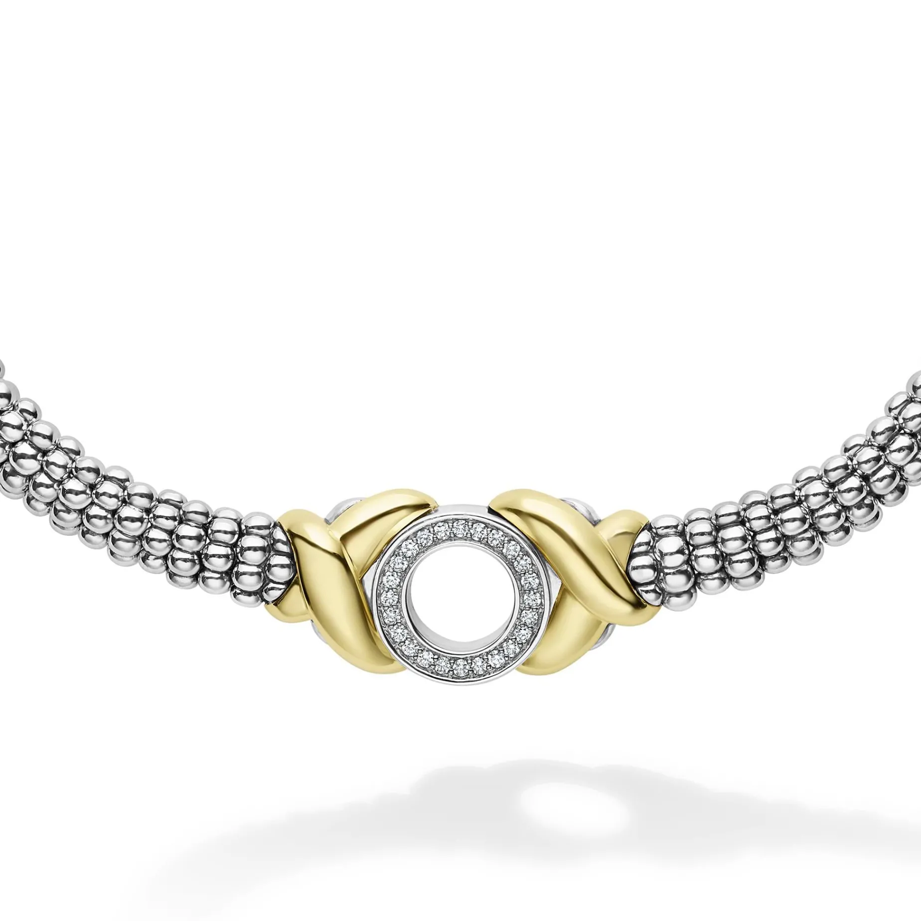Diamonds<LAGOS 18K Gold Xo Diamond Necklace