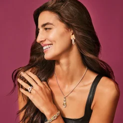 Two-Tone<LAGOS 18K Gold Xo Diamond Necklace