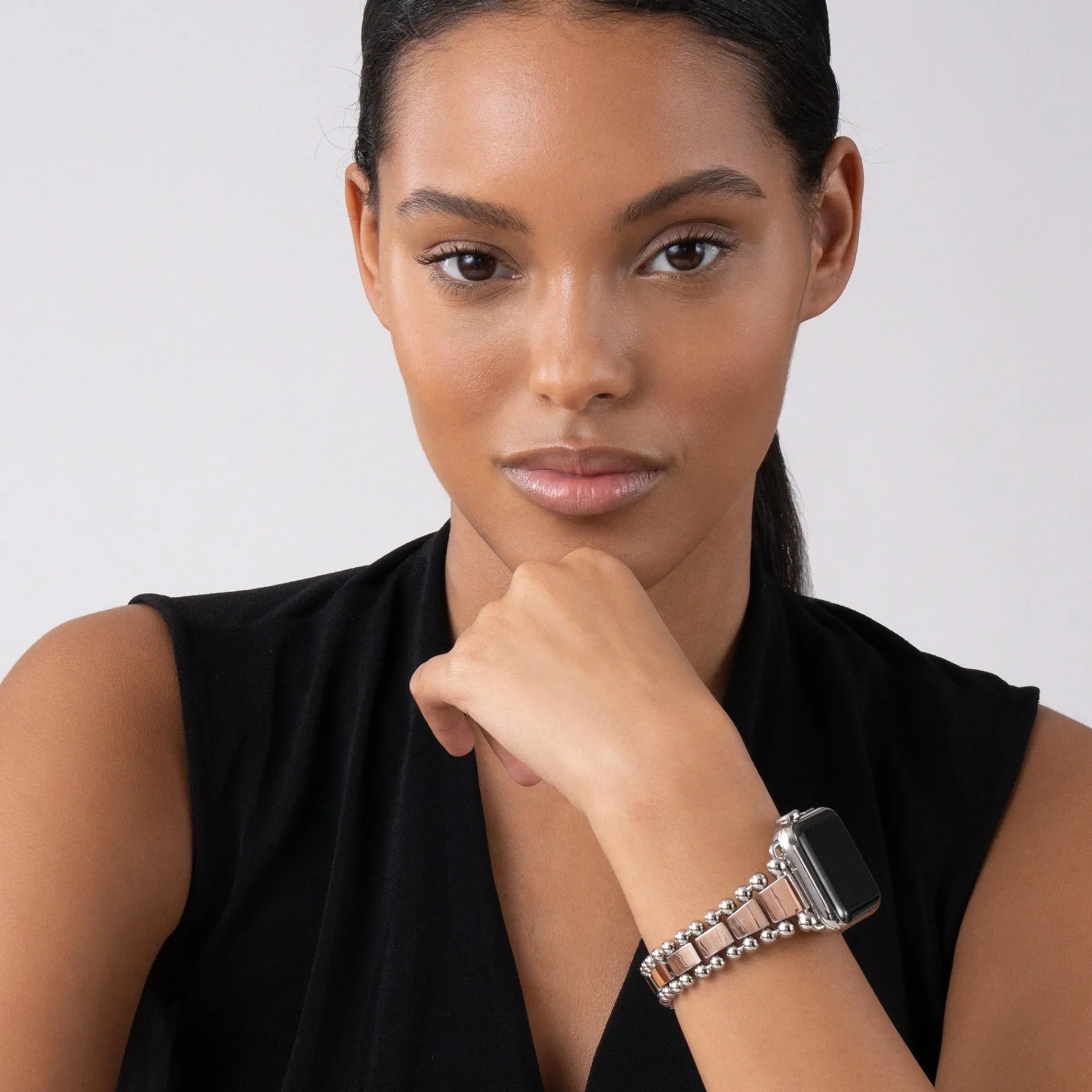 Watch Bracelets<LAGOS 18K Rose Gold And Stainless Steel Watch Bracelet-42-49Mm