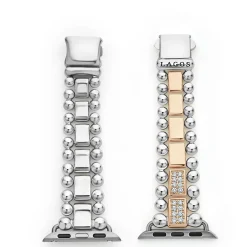 Diamonds<LAGOS 18K Rose Gold And Sterling Silver Half Diamond Watch Bracelet-38-45Mm