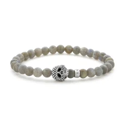 Gemstones<LAGOS Labradorite Skull Bracelet