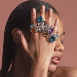 Gemstones<LAGOS Large Emerald-Cut Amethyst Ring