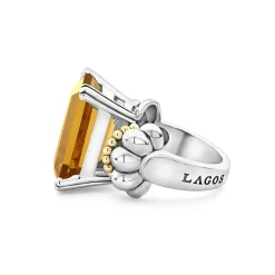 Gemstones<LAGOS Large Emerald-Cut Citrine Ring
