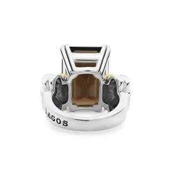 Gemstones<LAGOS Large Emerald-Cut Smokey Quartz Ring