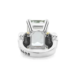 Gemstones<LAGOS Large Emerald-Cut White Topaz Ring