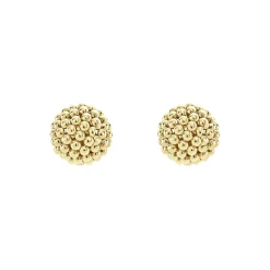 Gold<LAGOS Large 18K Gold Beaded Stud Earrings