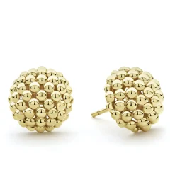 Stud Earrings<LAGOS Large 18K Gold Beaded Stud Earrings