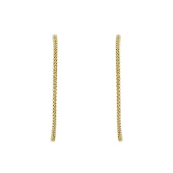 Gold<LAGOS Large 18K Gold Caviar Hoop Earrings