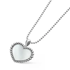 Pendant Necklaces<LAGOS Large Mother Of Pearl Heart Pendant Necklace