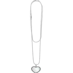 Long Necklaces<LAGOS Large Mother Of Pearl Heart Pendant Necklace