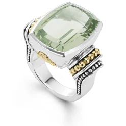 Gemstones<LAGOS Large Prasiolite Statement Ring