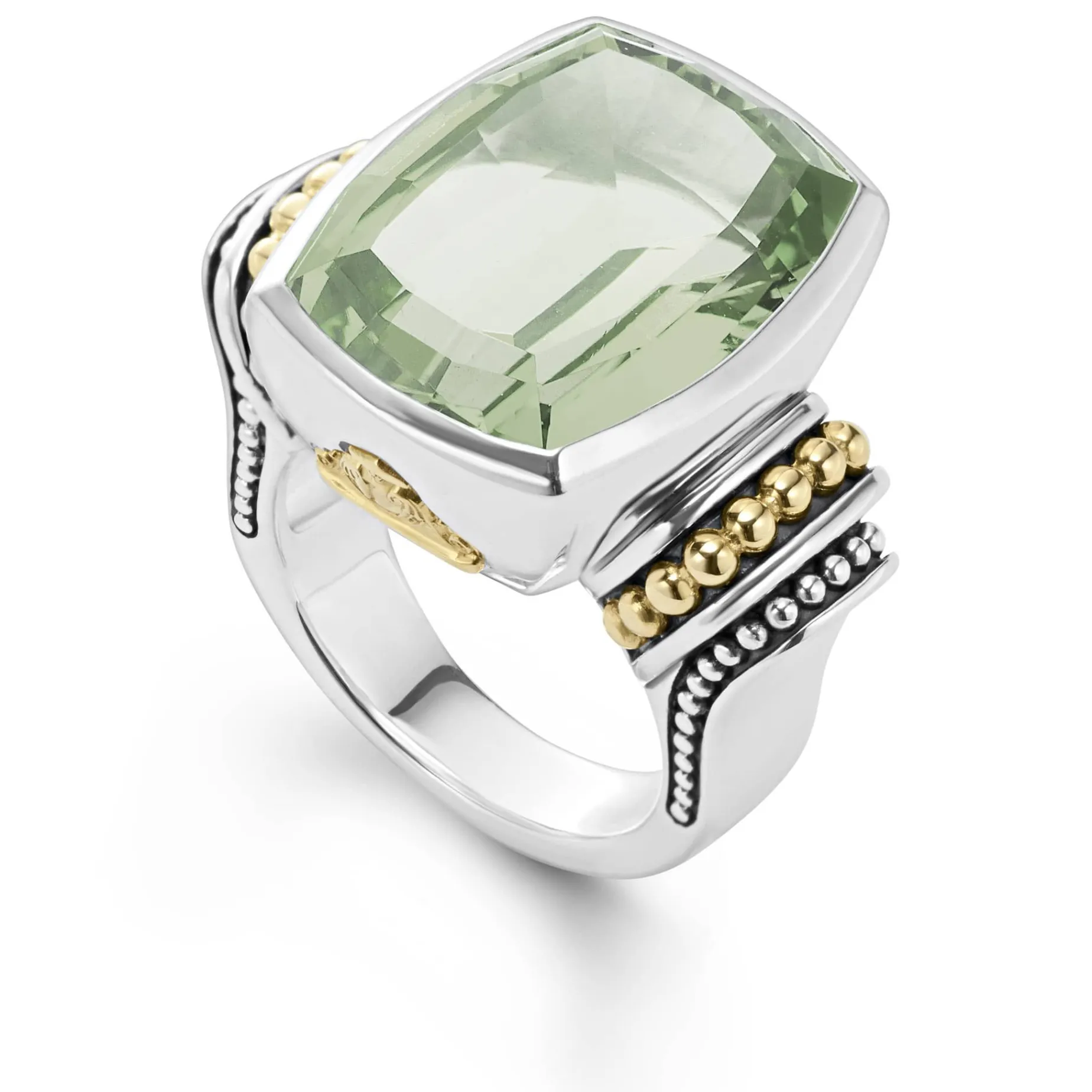 Gemstones<LAGOS Large Prasiolite Statement Ring