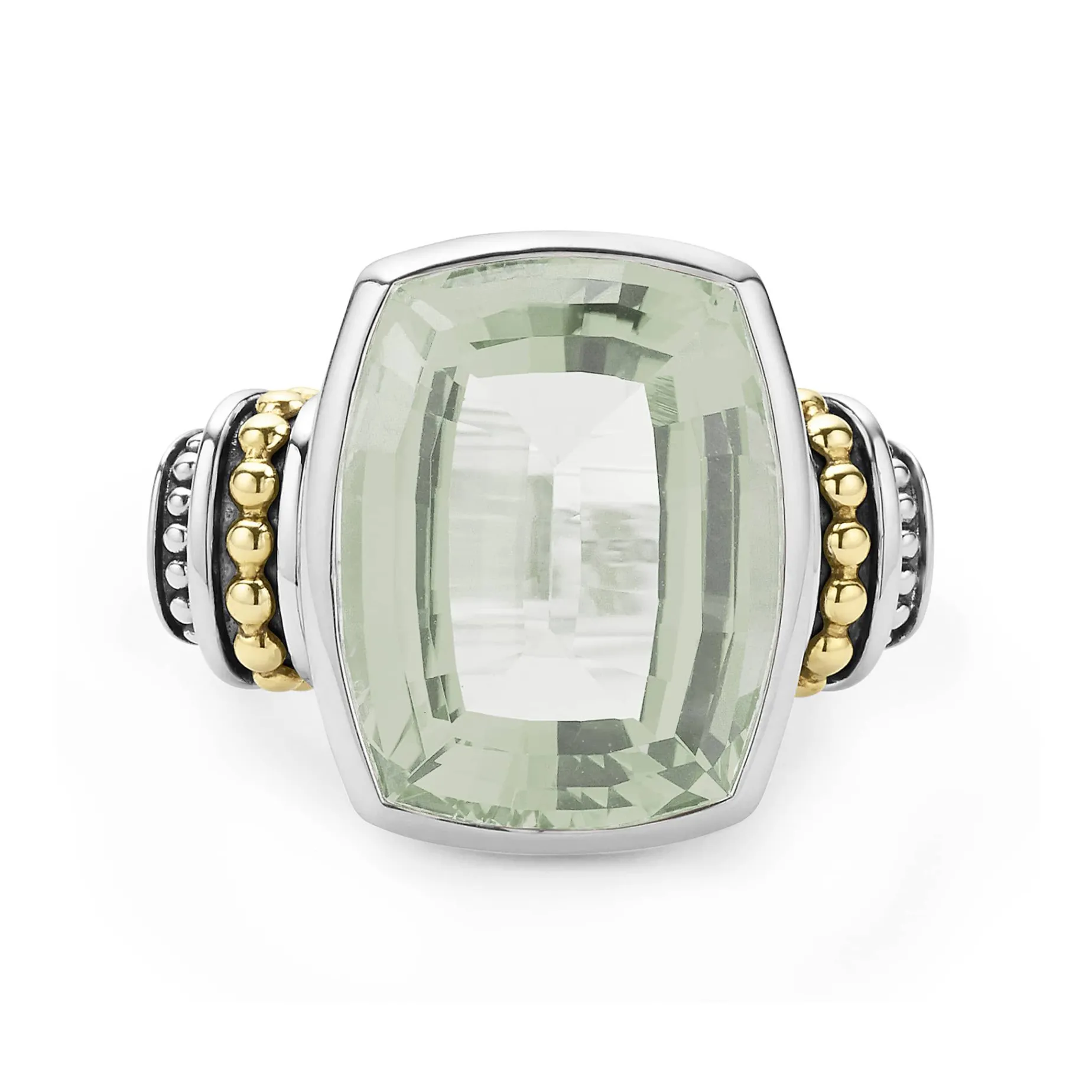 Gemstones<LAGOS Large Prasiolite Statement Ring