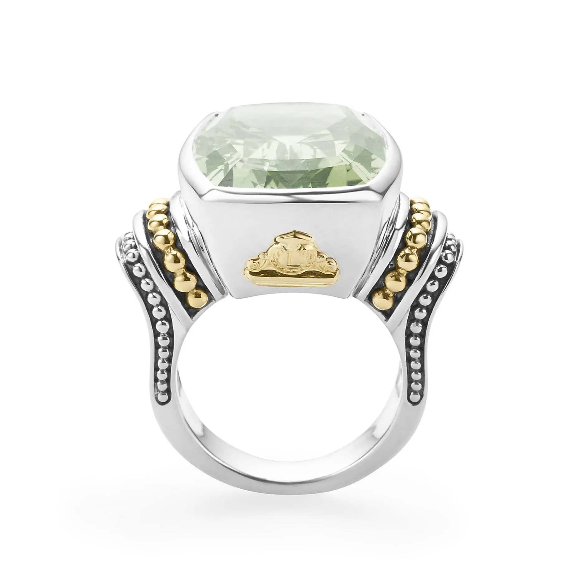 Gemstones<LAGOS Large Prasiolite Statement Ring