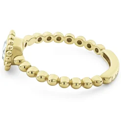 Gold<LAGOS Large Rose Cut Diamond Ring