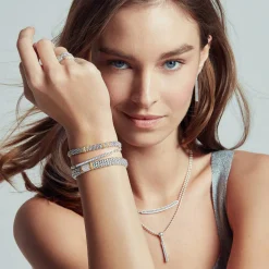 Chains<LAGOS Large Station Diamond Beaded Necklace