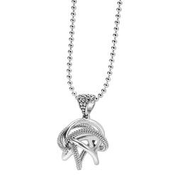 Caviar Necklaces<LAGOS Large Sterling Silver Pendant Necklace