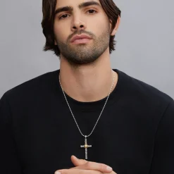 Amulets<LAGOS Large Two-Tone Cross Amulet