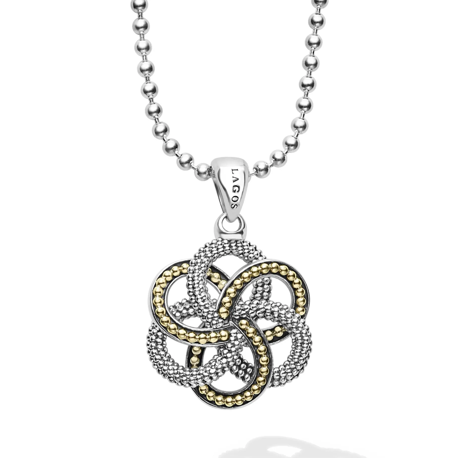 Long Necklaces<LAGOS Large Two-Tone Pendant Necklace