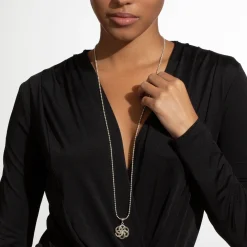 Long Necklaces<LAGOS Large Two-Tone Pendant Necklace