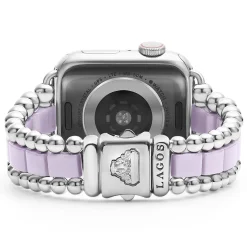 Watch Bracelets<LAGOS Lilac Ceramic And Stainless Steel Watch Bracelet-38-45Mm