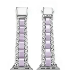 Watch Bracelets<LAGOS Lilac Ceramic And Stainless Steel Watch Bracelet-38-45Mm