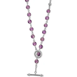 Chains<LAGOS Long Amethyst Beaded Necklace