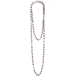 Gemstones<LAGOS Long Amethyst Beaded Necklace