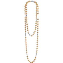 Gemstones<LAGOS Long Citrine Beaded Necklace