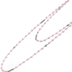 Long Necklaces<LAGOS Long Pink Ceramic Beaded Necklace