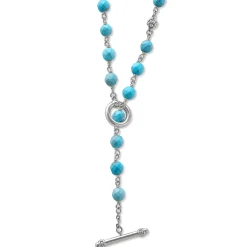 Gemstones<LAGOS Long Turquoise Beaded Necklace
