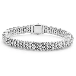 Watch Bands<LAGOS Matte Black Ceramic And Caviar Beaded Skull Bracelet Gift Set