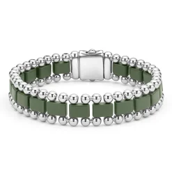 Bracelets<LAGOS Matte Hunter Green Ceramic Link Bracelet