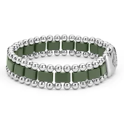 Bracelets<LAGOS Matte Hunter Green Ceramic Link Bracelet