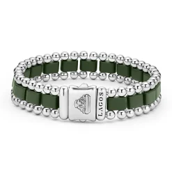 Bracelets<LAGOS Matte Hunter Green Ceramic Link Bracelet