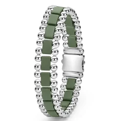 Bracelets<LAGOS Matte Hunter Green Ceramic Link Bracelet