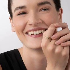 Gold<LAGOS Medium Rose Cut Diamond Ring