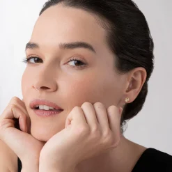 Gold<LAGOS Medium Rose Cut Diamond Stud Earrings