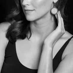 Drop Earrings<LAGOS Mother Of Pearl Circle Drop Earrings