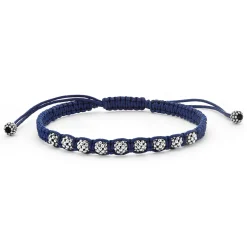 Bracelets<LAGOS Navy Blue Macrame Bracelet