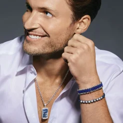 Bracelets<LAGOS Navy Blue Macrame Bracelet