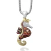 Gemstones<LAGOS Orange Sapphire And Diamond Seahorse Pendant Necklace