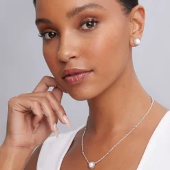 Pearl<LAGOS Pearl Earrings And Necklace Gift Set