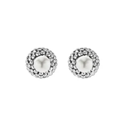 Caviar Earrings<LAGOS Pearl Front-Back Earrings