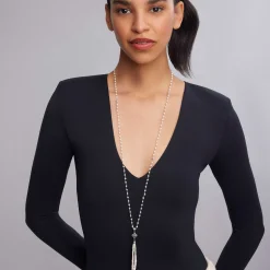 Long Necklaces<LAGOS Pearl Tassel Pendant Necklace