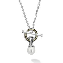 Pendant Necklaces<LAGOS Pearl Toggle Pendant Necklace