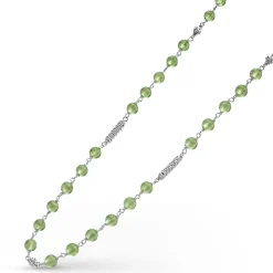 Gemstones<LAGOS Peridot Beaded Necklace