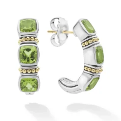 Gemstones<LAGOS Peridot Hoop Earrings